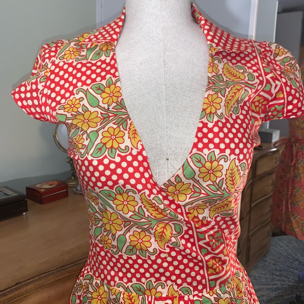 Cute Cotton Wrap Dress! - Picture 3 of 4